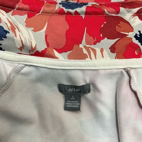 AERIE Floral Athletic Satin Jacket - Picture 4 of 6